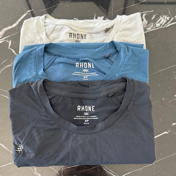 Rhone T-Shirt in Black, Blue, and gray - sold $11 each or $30 for the trio - Picture 1 of 4